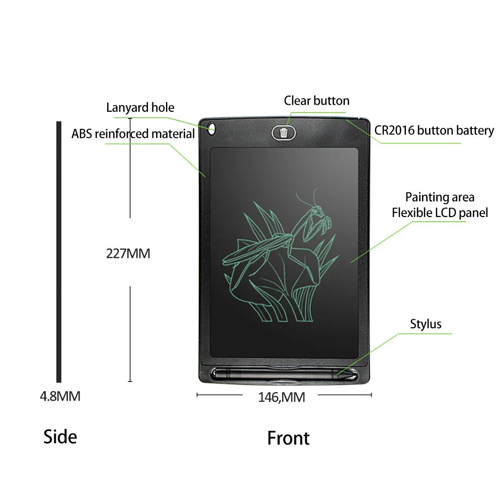 8.5/12Inch Electronic Drawing Board LCD Screen Writing Digital Graphic Drawing Tablets Electronic Handwriting Pad Toys for Kids