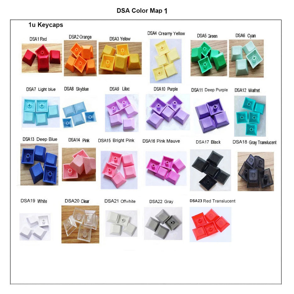 NPKC DSA Blank Keycaps PBT Material for Gateron Kailh Cherry MX Switches Fit Mechanical Keyboards
