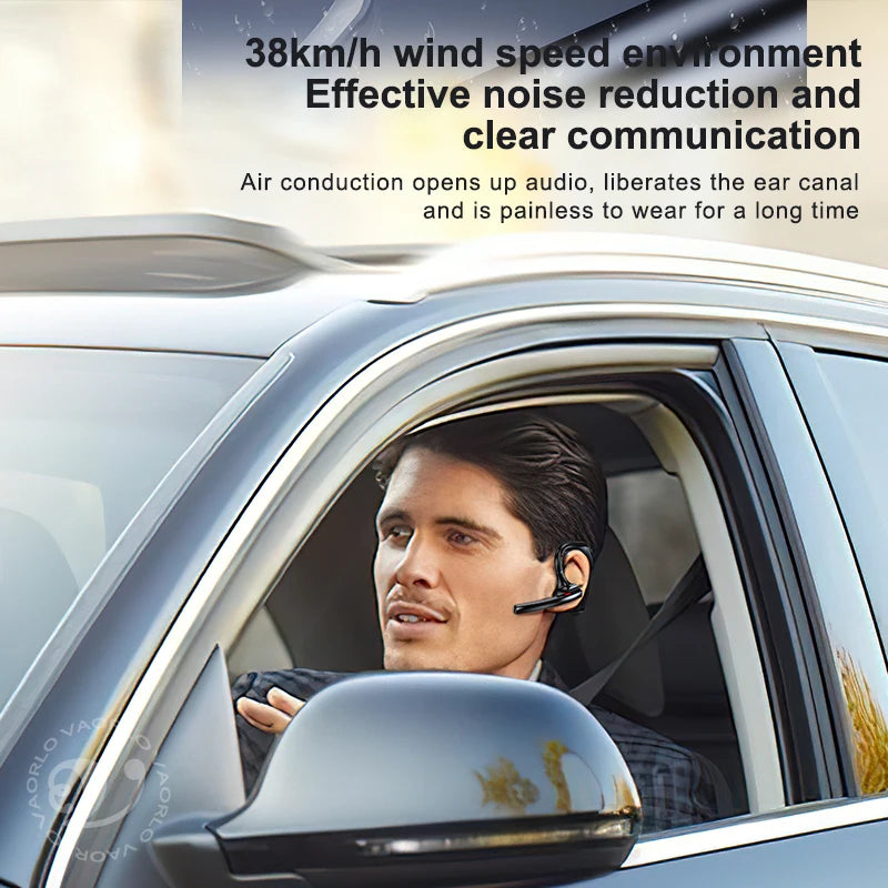 Business Wireless Earphone LED Display Ear Universal Ear-Hook With HD MIC Noice Cancelling Ultra-long Standby Bluetooth Headset