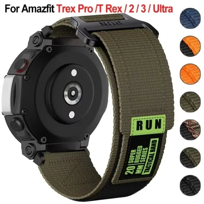 Nylon Strap For Amazfit T-rex 3 2 Ultra Watch Band For Huami For Amazfit Trex Pro T Rex Belt Smartwatch Bracelet Accessories
