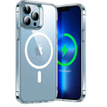 Ultra Slim Clear Magnetic Phone Case for iPhone 16 15 14 Pro Max Plus 12 13  Mini 11 Mobile Case Shockproof Transparent Cove