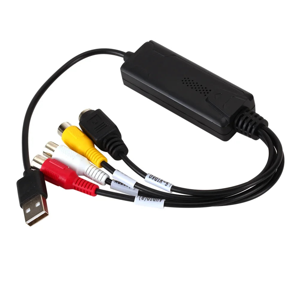 LccKaa AV RCA to USB 2.0 cable adapter converter Audio Video Capture Card Adapter PC CableS For TV DVD VHS capture device