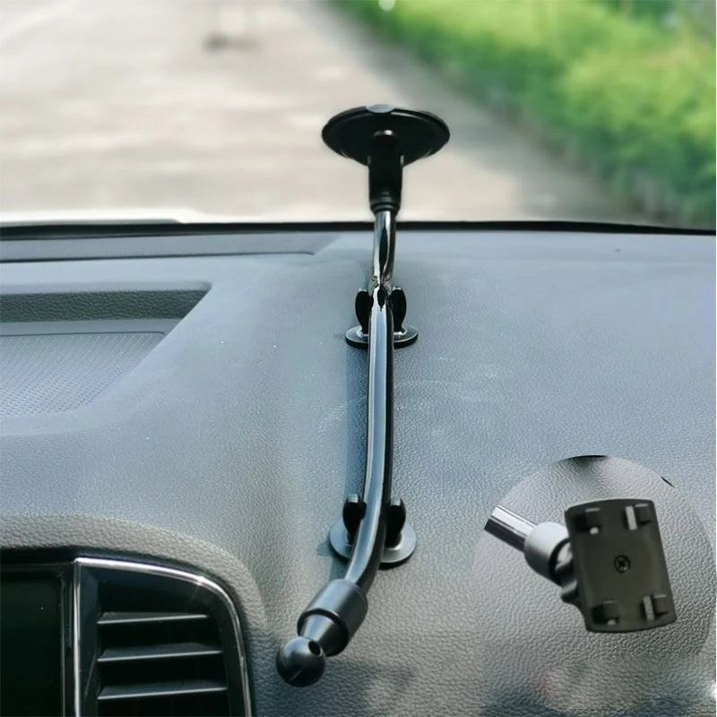 17MM Ball Head Hose Sucker Base For Xiaomi Wireless Car Charger 20W Car Mobile Phone Tablet Holder Accessories 4 Lengths