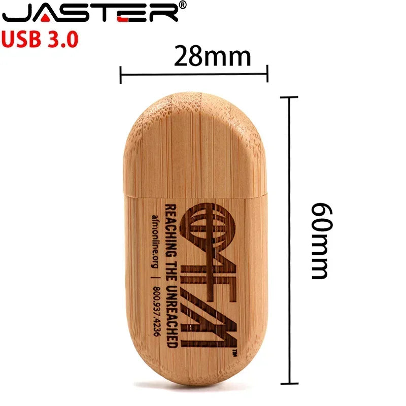JASTER 5pcs/Lot USB 3.0 (Free LOGO) Wooden With Box Flash Drive Pendrive 4GB 8GB 16GB 32GB 64GB 128GB Memory Stick For Gift
