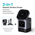 UGREEN UNO Qi2 15W Magnetic Wireless Charger Charging Stand With Cable  For iPhone 16 17 Pro Max For MagSafe Fast Charger