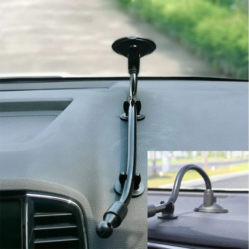 17MM Ball Head Hose Sucker Base For Xiaomi Wireless Car Charger 20W Car Mobile Phone Tablet Holder Accessories 4 Lengths