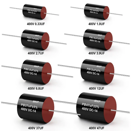 5pcs  0.22UF-47UF 400V SCR Polypropylene MKP Non-Polarity Tweeter Speaker Frequency Divider Capacitor 400V2.2/3.3/4.7/6.8/10UF