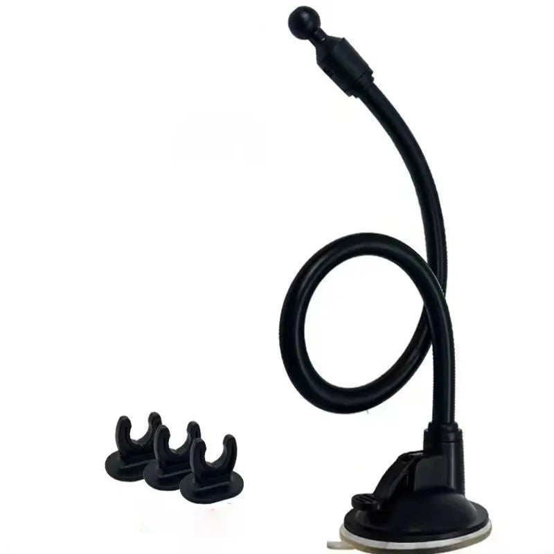 17MM Ball Head Hose Sucker Base For Xiaomi Wireless Car Charger 20W Car Mobile Phone Tablet Holder Accessories 4 Lengths