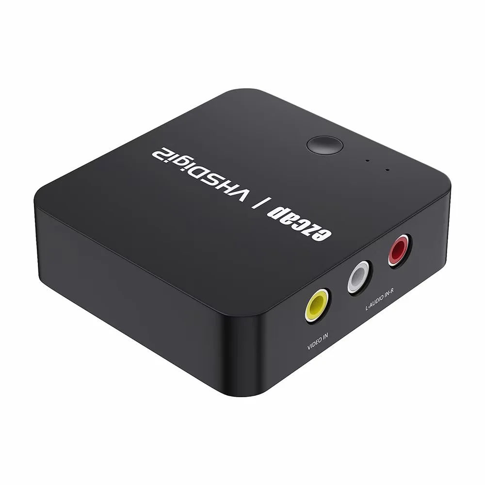 Analog Video Recorder AV Capture VHS To Digital Converter Video Tapes Transfers to Digital Format to USB for Hi8,DVD,VCR,DVR