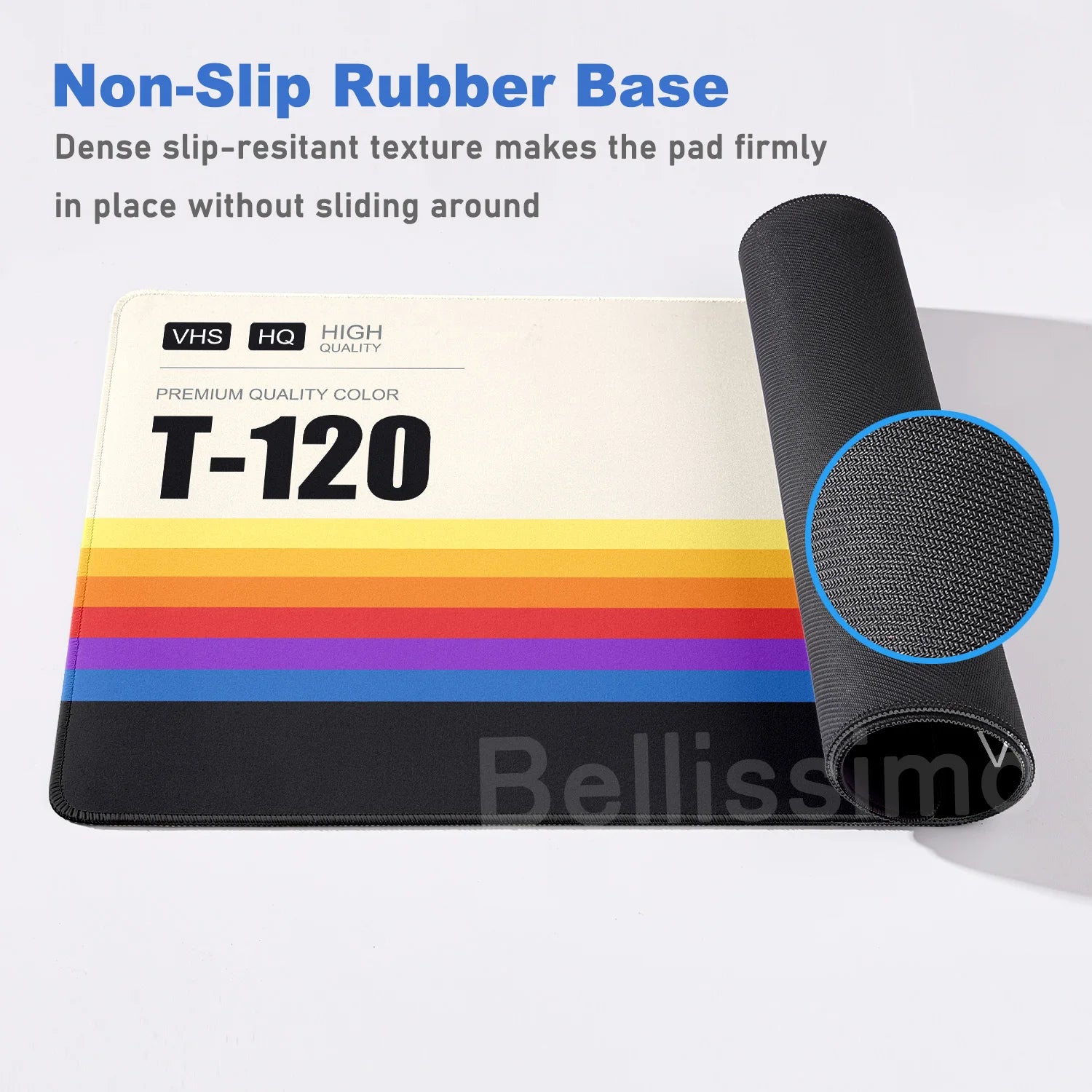 Art Retro VHS Large Mouse Pad Business Style XXL Expansion Pad XXL HD Rubber DeskMat Audio Cassette Table Pc Gamer Accessories