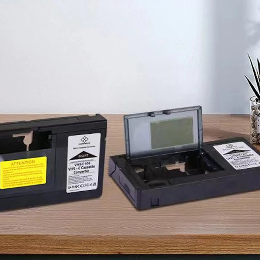 Video Conversion Box VHS-C Cassette Converter for JVC for RCA for Panasonic VHS to VHSC SVHS-C Cassette Adapter Not for MiniDV